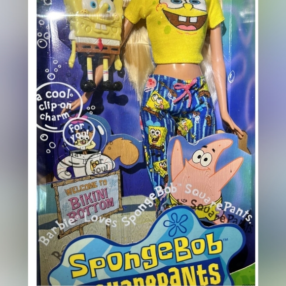 Special Edition 2002 Spongebob Square Pants Barbie Mattel NIB - Picture 5 of 7